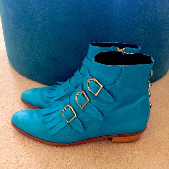 RARE COLOR…Modern Vice Jett Boots rare limited edition turquoise - Picture 3 of 16